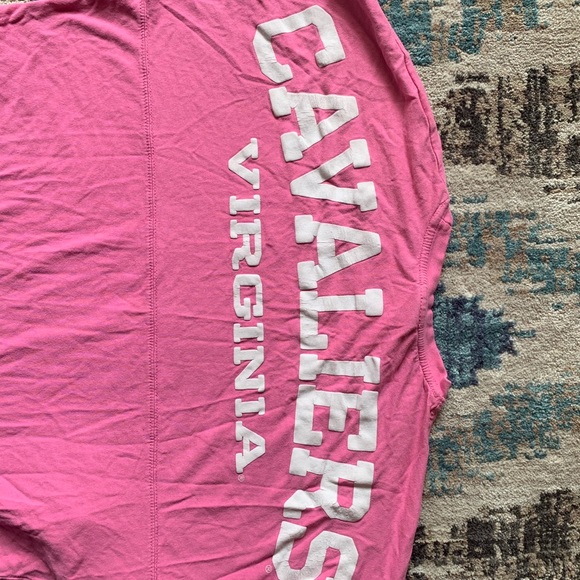 UVA Cavaliers pink long sleeve (oversized) tshirt - Picture 1 of 5